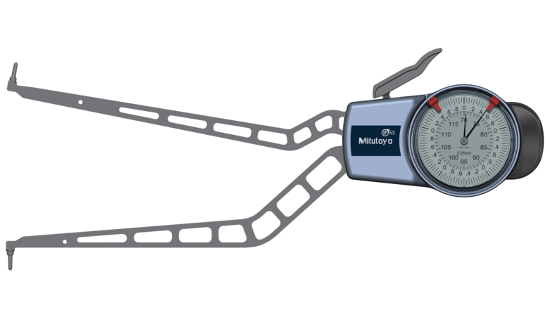 Mitutoyo Tapintókaros mérőóra Ø2.0 mm keményfém gömb tapintóval, belső méréshez, IP65, 70-120 mm, 0.05 mm (209-903) termék fő termékképe