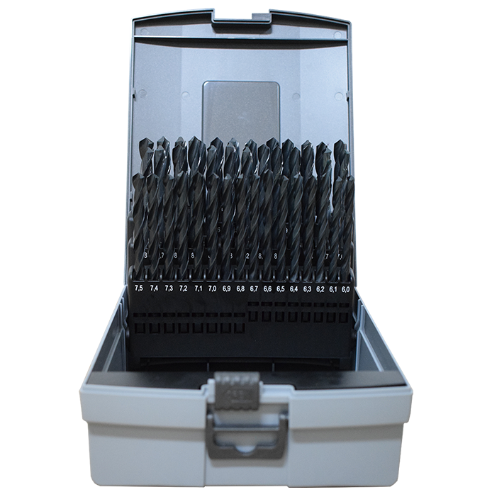 Abraboro HSS-R 41 részes fémfúró készlet, műanyag dobozban termék fő termékképe