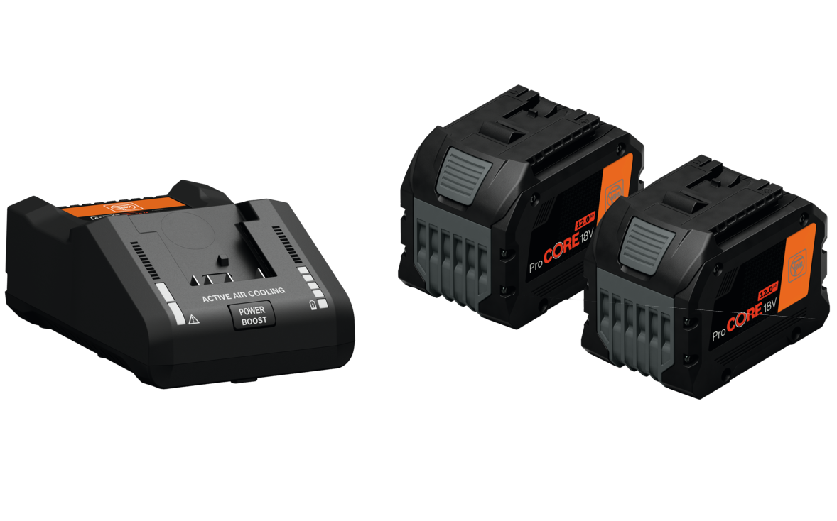 Fein GAL 18V-160 AS gyorstöltő Li-ion akkukhoz + 2 db ProCORE Li-ion akkumulátor, 18 V, 12.0 Ah, AS termék fő termékképe