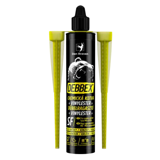 Den Braven Debbex SF vinilészter dübelragasztó, szürke 300 ml termék fő termékképe