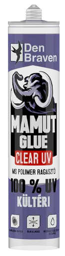 Den Braven MAMUT GLUE CLEAR UV ragasztó, átlátszó 290 ml termék fő termékképe