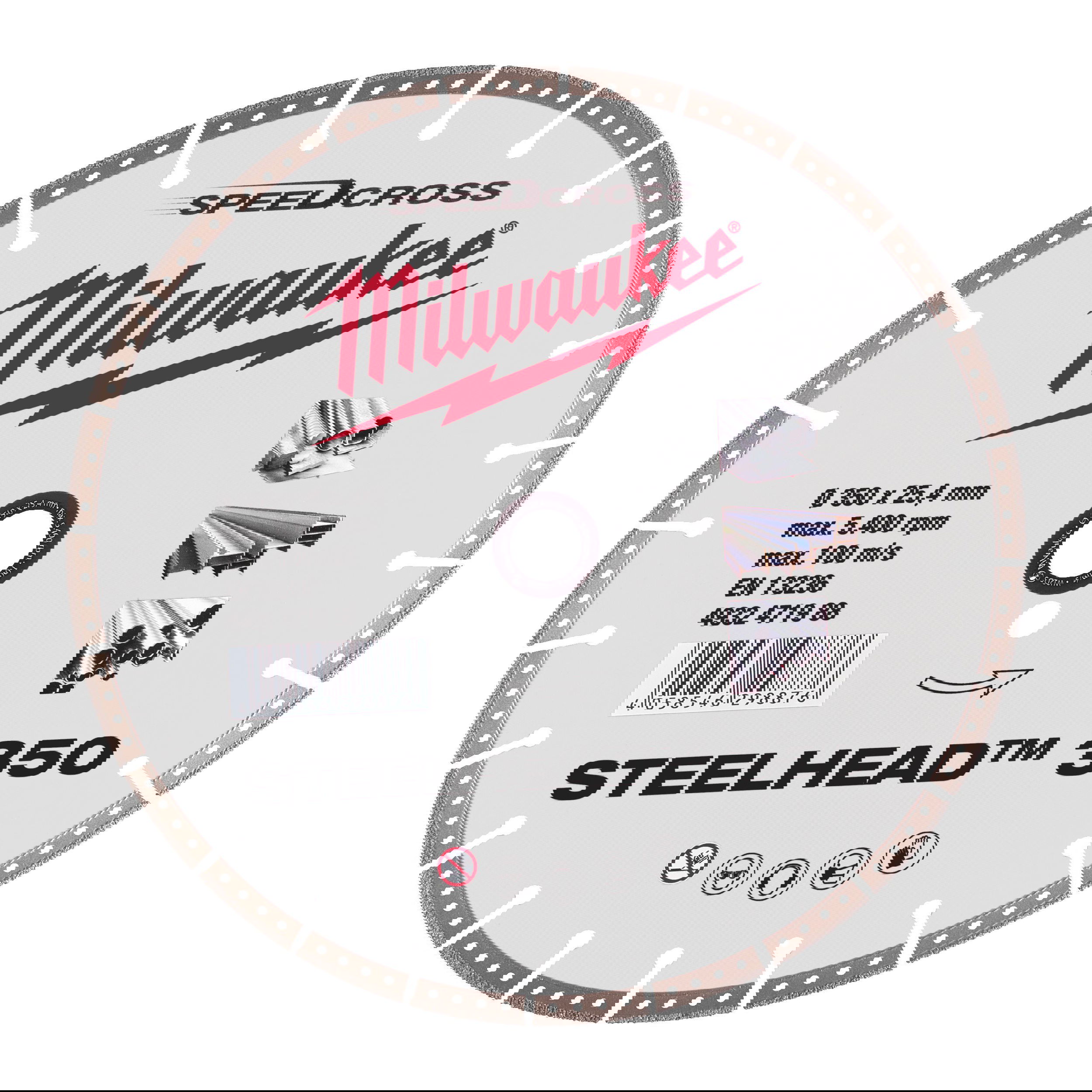 Milwaukee Speedcross STEELHEAD™ gyémánt vágótárcsa, Ø350 mm termék fő termékképe